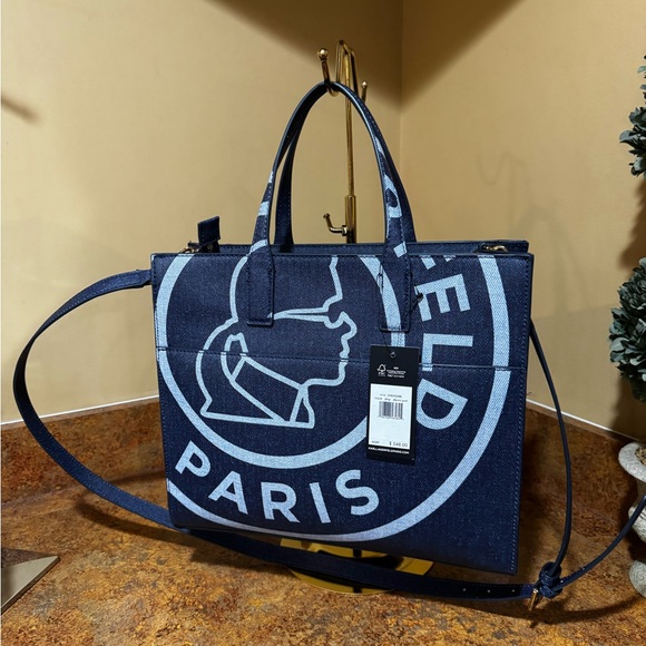 Karl Lagerfeld Blue Tote - Picture 2 of 2